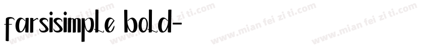 farsisimple bold字体转换